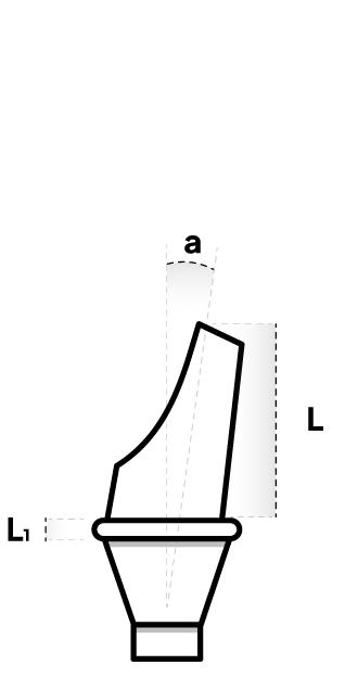 ANATOMICAL ANGULAR ABUTMENT 15° - Dixital - Naxis