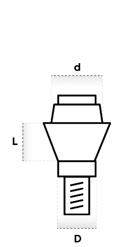 STRAIGHT MULTI-UNIT ABUTMENT (STRAIGHT MULTI-UNIT) - Dixital - Naxis